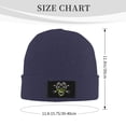thumbnail image 3 of XMXT Winter Casual Beanie Hats for Men Women, Zombie Rider Head Unisex Adult Cap Warm Daily Knit Hat Skull Caps, Navy Blue, 3 of 9
