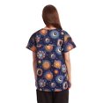 thumbnail image 3 of Just Love Women's Scrub Tops (Stretch Fabric Blue - Celestial, Small), 3 of 3