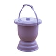 thumbnail image 3 of Pot de cámara urinaria, escupidora portátil con tapa del baño de tapa botella urinal con manija, olla de orina para la mujer de viaje de automóviles Púrpura, 3 of 8