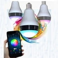thumbnail image 2 of AMERTEER WiFi Smart RGB E27 Music Bulb Bluetooth Audio Speakers Lamp Dimmable LED Wireless Music Bulb Light Color Changing, 2 of 9