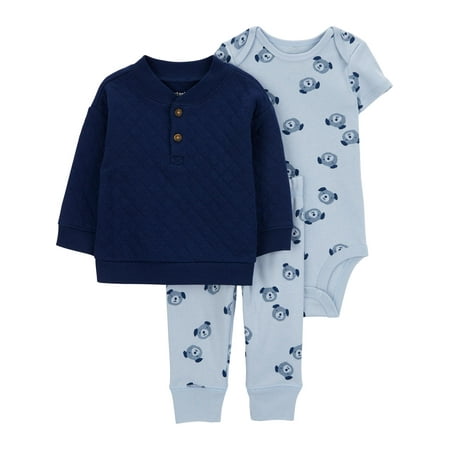 Carter's Child of Mine Baby Boy Outfit Set, 3-Piece, Sizes 0/3-24 Months