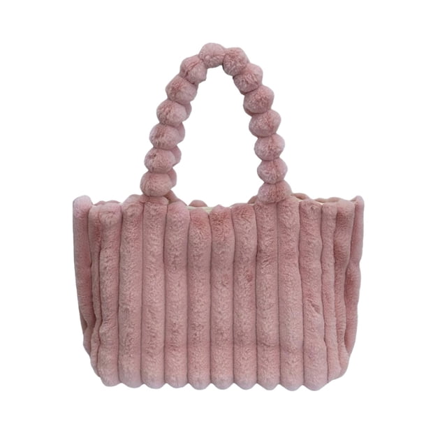 Large Capacity Fabric Tote Bag, Stylish Shoulder Handbag, Soft Material, Comfortable Handle, Daily Use, Elegant Design, For Women, Travel Commute, Durable Fabric, Versatile Style | Cloth, Pink-145