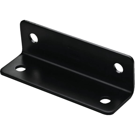 National Hardware Company N351-484 1212BC Corner Brace in Black Finish. Pack of 4