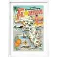 thumbnail image 2 of Map of Florida Framed Art Print by Unknown, 12" x 18", Sold by Art.com, 2 of 5