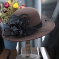 thumbnail image 2 of Yoyauz Women's Winter Hats - Vintage Wool Bell Bucket Hats 1950s 20s, 2 of 5