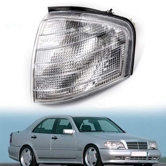 Motor Genic Left Corner Lights Turn Signal Lamps Fits for Mercedes Benz C Class W202 1994-2000