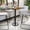 Natural, variant on Emma + Oliver 30" Square Walnut Laminate Bar Table Top-18"RD Base/Foot Ring