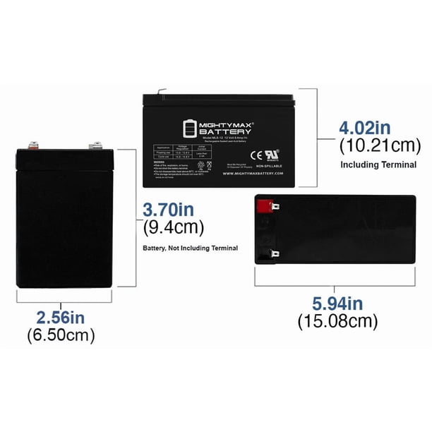 Betty 12V 8Ah Razor Pocket Mod Betty 15130661 Scooter Battery - 4 Pack