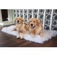 thumbnail image 2 of Paw Brands Dog Bed Faux Fur Memory Foam Pet Bed Gray Rectangle 40L X 25W inches, 2 of 6