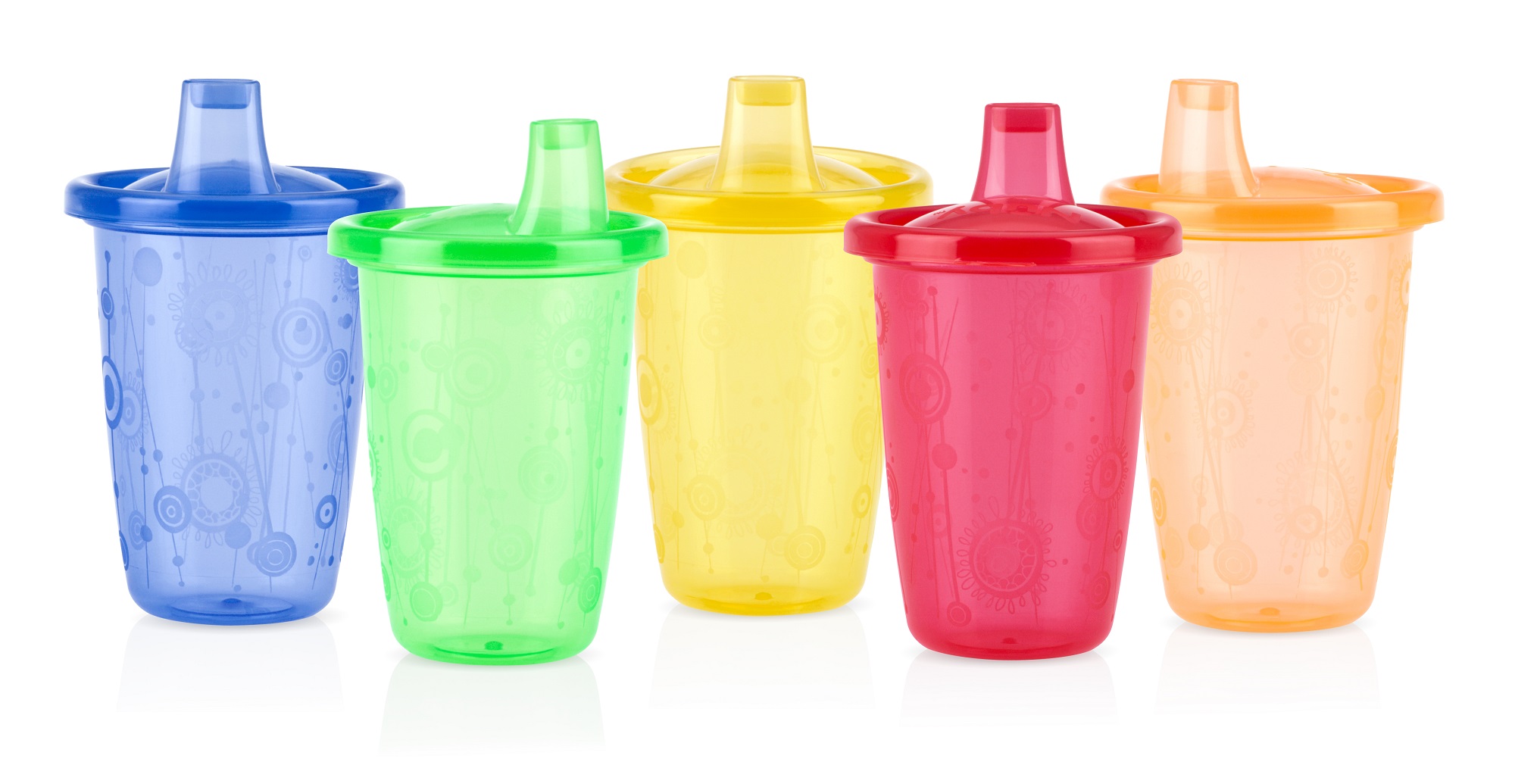 Nuby 4pk 10oz Wash or Toss Cups With Spout