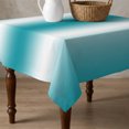 thumbnail image 4 of Turquoise White Ombre Table Cloth Waterproof Tablecloths, Abstract Art Modern Teal Gradient Tablecloth Dining Table Cover for Kitchen Party Tabletop Outdoor, Square Tablecloth 60x60 Inch, 4 of 9