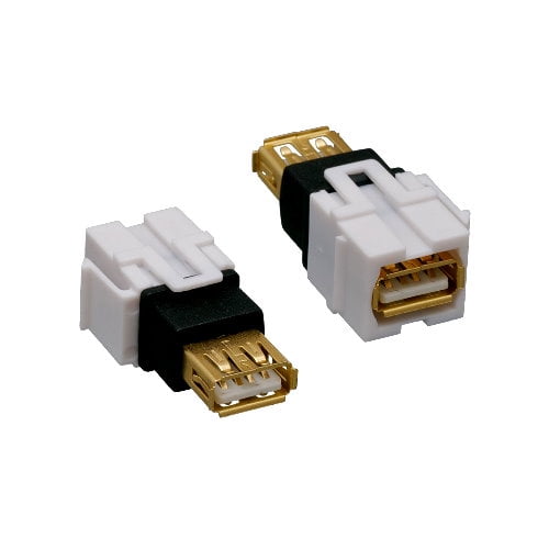 Kentek USB 2.0 Type A Keystone Feedthrough Female To Female F/F Insert ...