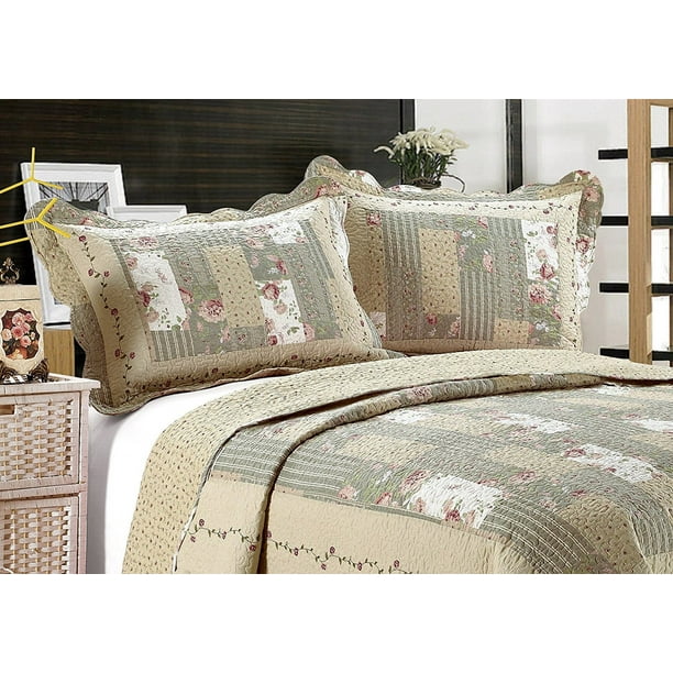 All For You 2-Piece Embroidered Quilted Pillow shams-king ...