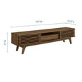 thumbnail image 2 of Modway Render 70" Mid-Century Modern Low Profile Entertainment TV Stand, 70 Inch, Walnut Walnut, 2 of 3