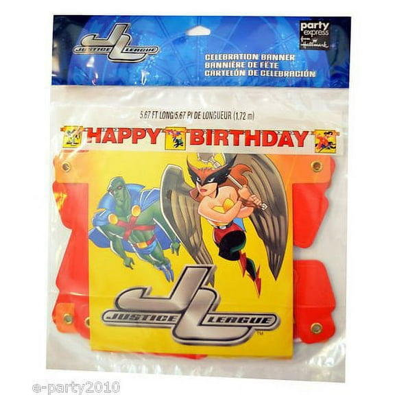Justice League Vintage Happy Birthday Banner (1ct)