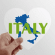 thumbnail image 1 of Mapa de Italia Europa Barcelona Calcomanías cardíacas,calcomanías para equipaje, 1 of 3