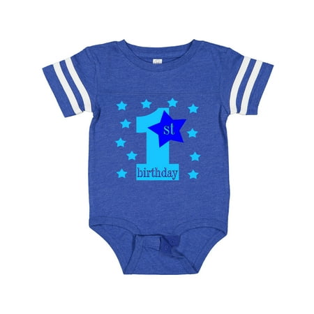 

Inktastic 1st Birthday Boy Stars Gift Baby Boy Bodysuit