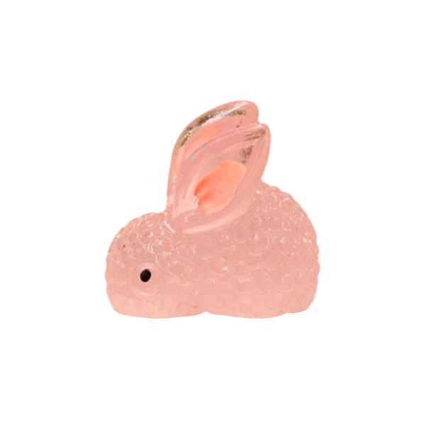 Adornos luminosos de conejos para micropaisajes, figuras de conejos que brillan en la oscuridad para micropaisajes de musgo, decoración de acuarios, accesorios de bricolaje