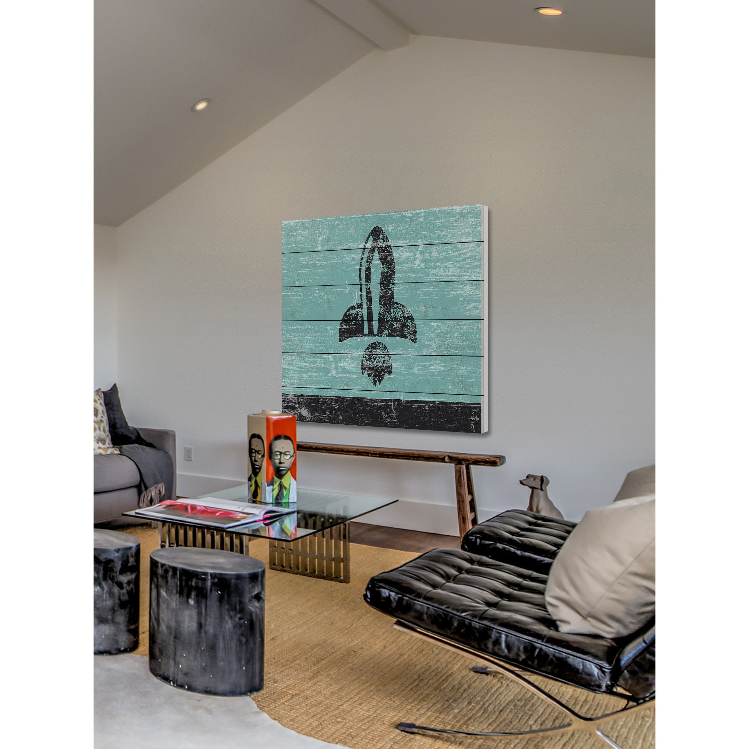 Marmont Hill - "Take off View" Painting Print on White Wood