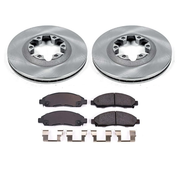 Ultimate Brakes Front Ceramic Brake Pad and Rotor Kit with Hardware WM80047