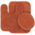 thumbnail image 2 of GHL Chenille 3 Piece Bath Rug Set with Contour Mat & Toilet Lid Cover, Rubber Backing, 2 of 5