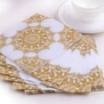 thumbnail image 5 of Gold Print Napkins, 80 PCS Disposable Serviettes Napkins Paper Gold Foil for Party, Wedding, Anniversaries and Celebrations, 33x33cm, 5 of 5