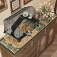 thumbnail image 6 of Metal Hamster Cage, Transparent Hamster Habitats and 4PCS Cage Accessories, with Water Bottle for Rats, Hamsters & Hedgehogs, Guinea Pigs, 6 of 7