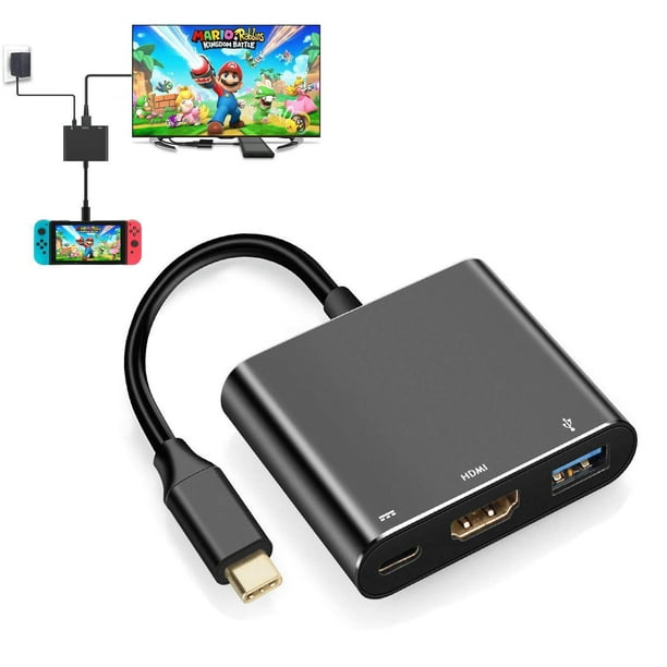 HDMI Adapter for Nintendo Switch, USBC Charging Cable Switch Hdmi