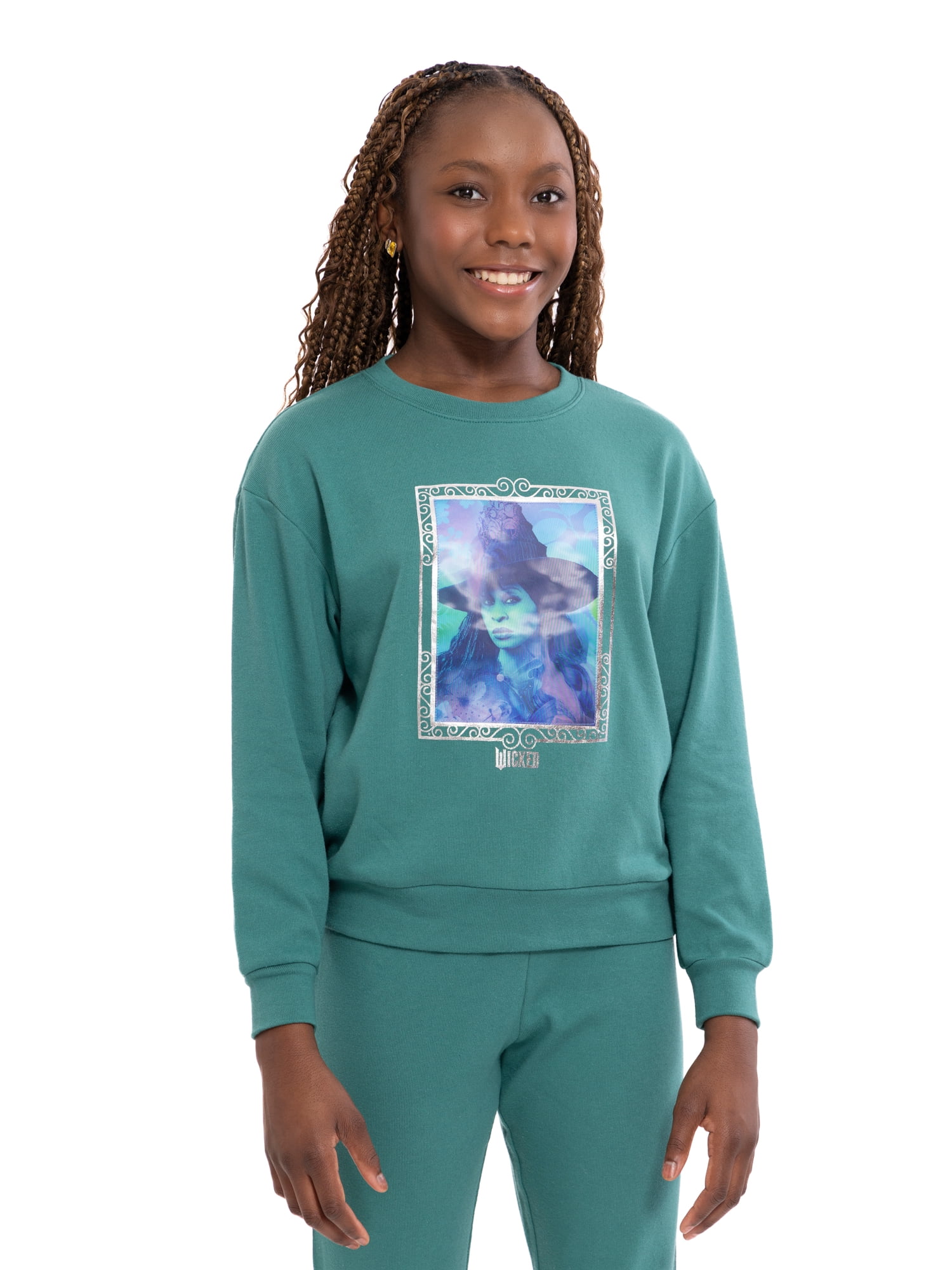 Wicked: For Good Girls Lenticular Graphic Sweatshirt, Sizes 4-16