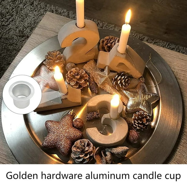 ZZTWER Chandeliers candélabres Support de Lampe Lotus Ghee, Porte-Bougie Chauffe-Plat en cuivre tibétain Fournitures de Lampe à Huile Or bougeoirs décor de cheminée