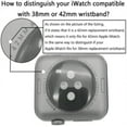 thumbnail image 2 of Magnetic Silicon Leather Watchband Adjustable Apple Watch Band Nylon Braided 38/52mm Watch Strap Replacement for iWatch, 2 of 8