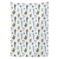 thumbnail image 3 of Ambesonne Cactus Tablecloth Rectangular Table Cover, Blossomin Watercolor, 52"x70", Multicolor, 3 of 4