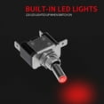 thumbnail image 2 of DaierTek 12V Blue LED Illuminated Toggle Switch with Safety Cover Guard 3 Pin ON Off Covered Lighted Toggle Switch Rocker Heavy Duty 20 AMP Compatible Racing Automotive Motorcycle Car RV Truck -2pack…, 2 of 5
