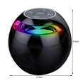 thumbnail image 3 of Cateissary Altavoz inalámbrico Bluetooth columna portátil caja de sonido con pantalla LED reloj despertador Bluetooth Hifi TF tarjeta MP3 reproducción de Electrónica, 3 of 6