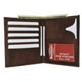 thumbnail image 5 of Genuine Leather Men's Hipster Bifold Wallet ID Card Holder, 5 of 10