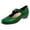 Green, variant on YDN Women Retro Round Closed Toe Chunky Low Heel Mary Janes Slip On Strappy Shoes for Walking Casual Dress Size 7 Black
