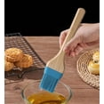 thumbnail image 5 of Mainstays Silicone Basting Brush with  Bamboo Handle, 8.77 x 1.88 x 0.59 inch, Blue, 5 of 6