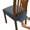 Dark Gray, variant on Waterproofie Chair Pad With Memory Foam Slip Proof Bottom Machine Washable Slipcover For Dining Chairs