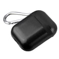 thumbnail image 5 of Airpods Case, AirPods Accessories Shockproof Durable Case Charging Cover Portable & Protective Silicone Skin Rubber Gummy Cover Carbon Fiber Black Case with Keychain for Apple Airpods 2 & 1, 5 of 6
