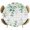 Grey Green, variant on Elastic Fitted Round Tablecloth, Green Eucalyptus Leaves Waterproof Stretch Table Cover for 45"-54" Tables, Daisy Floral Summer Botanical Wooden Washable Outdoor Tablecloths for Patio, Picnic