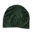 thumbnail image 2 of Milageto Women Indian Turban Hat Fashion Elastic Head Wrap Versatile Hijab Cap Dark Green, 2 of 8