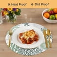 thumbnail image 4 of Sage Green Coastal Round 13 Inch Placemats Set of 4, Ocean Coral Starfish Shell Seahorse HeatResistant Non Slip Place Mats for Dining Table, Wipeable Braided Kitchen Table Mats for Housewarming, 4 of 9