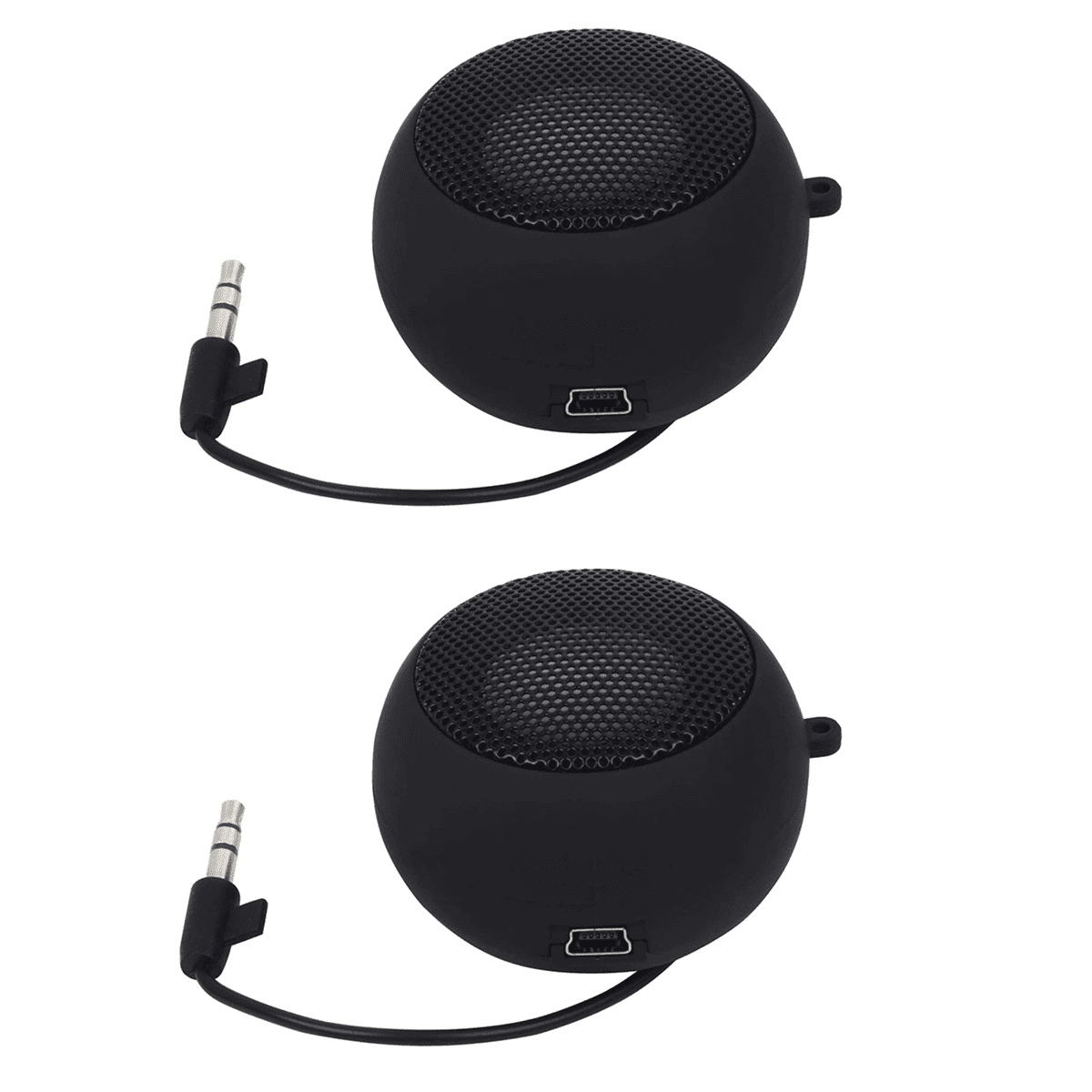 2X Mini Speaker Portable Rechargeable Travel Speaker with Aux Input
