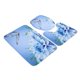 thumbnail image 3 of Juego de 3 uds de alfombrillas de baño Ormromra Antideslizantes con estampado de flores, 3 of 8