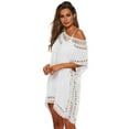 thumbnail image 3 of Maillot de Bain Crochet de Plage pour Femmes Robe Tunique à Franges, 3 of 4