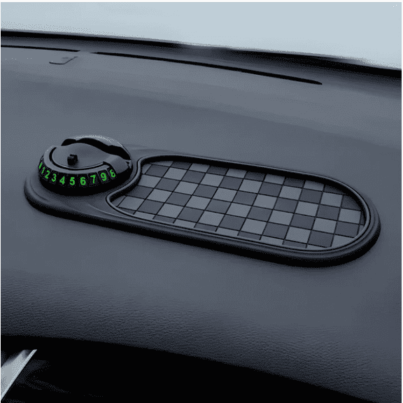 Multifunction Car Anti-Slip Mat, Universal Car Anti Slip Mat Phone Holder, Dashboard Accessories, 360° Rotating, with Temporary Parking Numbe, for Phones, Keys, Gadgets