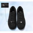 thumbnail image 6 of LUCKY STEP Rhinestone Fashion Glitter Sneakers Shiny Platform Shoes,Black Rhinestone,Womens, 6 of 12