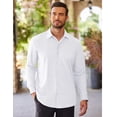 thumbnail image 2 of COOFANDY Dress Shirts for Men Stretch Wrinkle-Free Formal Shirt Long Sleeve Button Up Shirt, 2 of 6