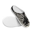 thumbnail image 3 of KLL Skeletons Love Flowers Pattern Adult Unisex Cozy Slippers,Fuzzy Slip-on Slippers TPR Sole Slippers Comfort Plush Home Footwear for Indoor & Outdoor-46/47, 3 of 7