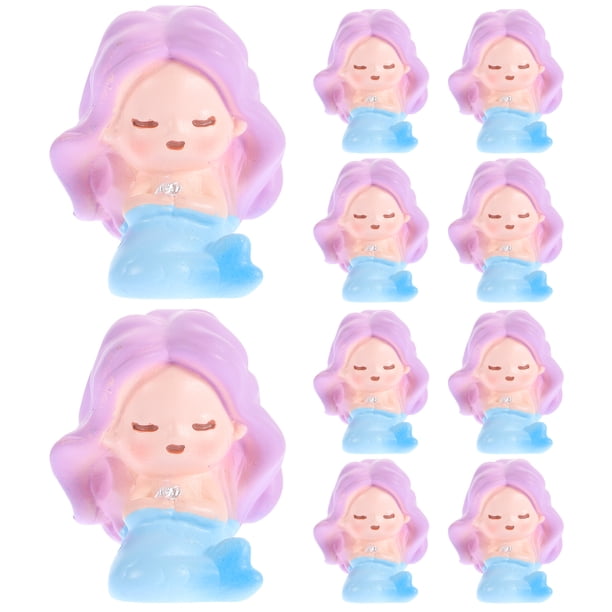 10 figuras de sirena, adorables modelos de sirena, estatuas de sirena para acuario, decoración de jardín